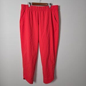 Title Nine Women's Size XL Slaycation Straight Leg Ankle Pants Coral UPF 50